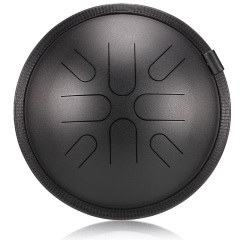Hluru STEEL TONGUE DRUM Travel Drum (8notes 10") , Copper Steel travel drum (8notes 10") , copper steel TA8-10