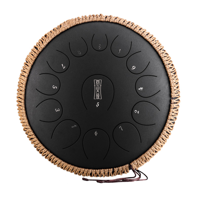 Huashu STEEL TONGUE DRUM Round Tongue Drum (13notes 14") , Alloy Carburizing Steel round tongue drum (13notes 14") , alloy carburizing steel TY13-14