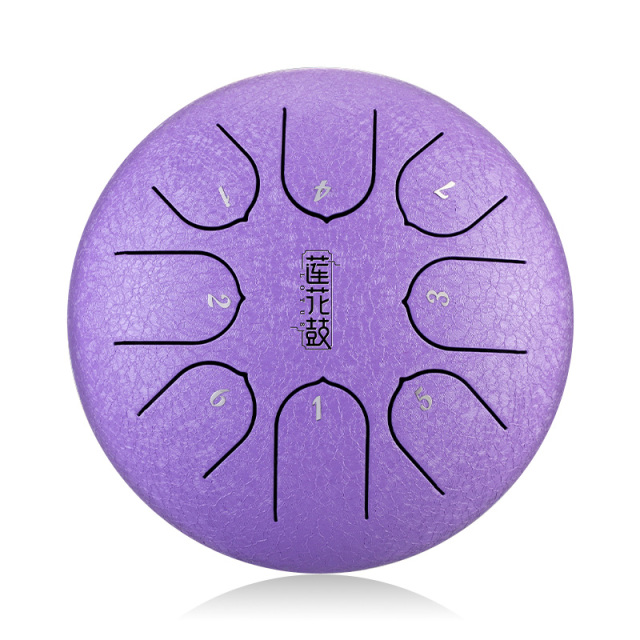 Huashu STEEL TONGUE DRUM Lotus Children Drum (8notes 6") , 304 Stainless Steel lotus Children drum (8notes 6") , 304 stainless steel TC8-6
