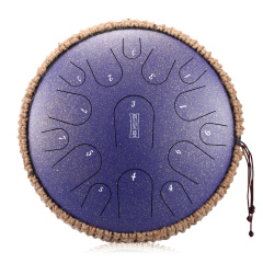 Hluru STEEL TONGUE DRUM Premium Drum (15notes 14") , Microalloyed Steel premium drum (15notes 14") , microalloyed steel TB15-14