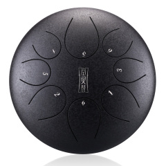 Huashu STEEL TONGUE DRUM Round Tongue Drum (8notes 8") , Alloy Carburizing Steel round tongue drum (8notes 8") , alloy carburizing steel TY8-8