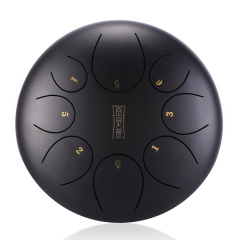 Huashu STEEL TONGUE DRUM Round Tongue Drum (8notes 12") , Alloy Carburizing Steel round tongue drum (8notes 12") , alloy carburizing steel TY8-12