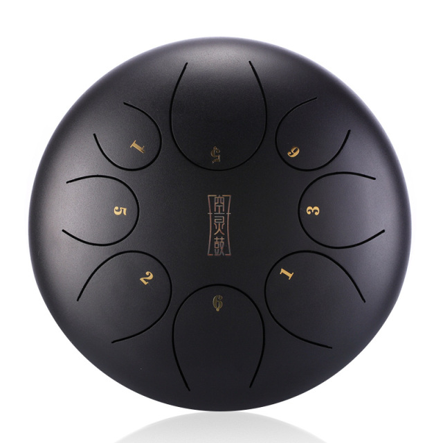 Huashu STEEL TONGUE DRUM Round Tongue Drum (8notes 10") , Alloy Carburizing Steel round tongue drum (8notes 10") , alloy carburizing steel TY8-10