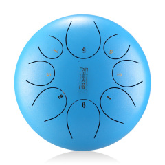 Huashu STEEL TONGUE DRUM Round Tongue Drum (8notes 12") , Alloy Carburizing Steel round tongue drum (8notes 12") , alloy carburizing steel TY8-12