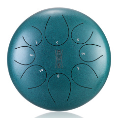 Huashu STEEL TONGUE DRUM Round Tongue Drum (8notes 10") , Alloy Carburizing Steel round tongue drum (8notes 10") , alloy carburizing steel TY8-10