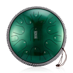 Hluru STEEL TONGUE DRUM Premium Jewel Print Drum (15 Notes 14") , Microalloyed Steel premium jewel print drum (15 notes 14") , microalloyed steelTBP15-14