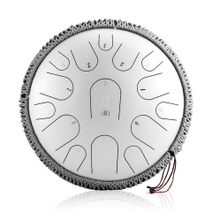 Hluru STEEL TONGUE DRUM Premium Jewel Print Drum (15 Notes 14") , Microalloyed Steel premium jewel print drum (15 notes 14") , microalloyed steelTBP15-14