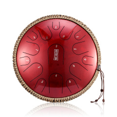 Hluru STEEL TONGUE DRUM Premium Jewel Print Drum (15 Notes 14") , Microalloyed Steel premium jewel print drum (15 notes 14") , microalloyed steelTBP15-14