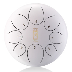 Huashu STEEL TONGUE DRUM Round Tongue Drum (8notes 12") , Alloy Carburizing Steel round tongue drum (8notes 12") , alloy carburizing steel TY8-12