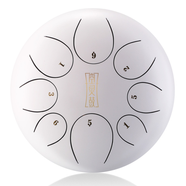 Huashu STEEL TONGUE DRUM Round Tongue Drum (8notes 10") , Alloy Carburizing Steel round tongue drum (8notes 10") , alloy carburizing steel TY8-10