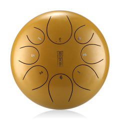Huashu STEEL TONGUE DRUM Round Tongue Drum (8notes 12") , Alloy Carburizing Steel round tongue drum (8notes 12") , alloy carburizing steel TY8-12