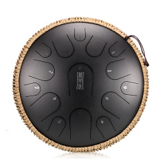 Hluru STEEL TONGUE DRUM Premium Drum (15notes 14") , Microalloyed Steel premium drum (15notes 14") , microalloyed steel TB15-14