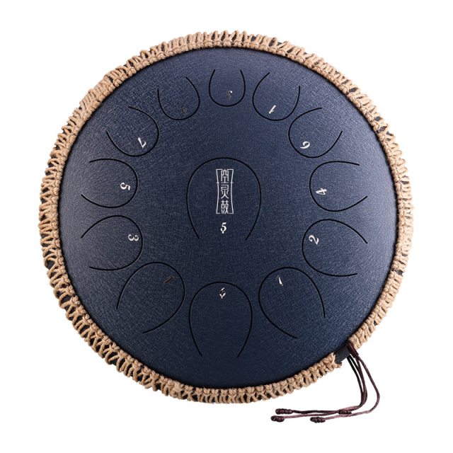 Huashu STEEL TONGUE DRUM Round Tongue Drum (13notes 14") , Alloy Carburizing Steel round tongue drum (13notes 14") , alloy carburizing steel TY13-14