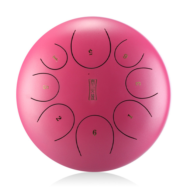 Huashu STEEL TONGUE DRUM Round Tongue Drum (8notes 10") , Alloy Carburizing Steel round tongue drum (8notes 10") , alloy carburizing steel TY8-10