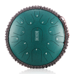 Hluru STEEL TONGUE DRUM Premium Drum (15notes 14") , Microalloyed Steel premium drum (15notes 14") , microalloyed steel TB15-14