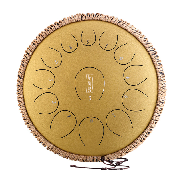Huashu STEEL TONGUE DRUM Round Tongue Drum (13notes 14") , Alloy Carburizing Steel round tongue drum (13notes 14") , alloy carburizing steel TY13-14