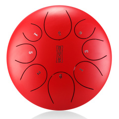 Huashu STEEL TONGUE DRUM Round Tongue Drum (8notes 12") , Alloy Carburizing Steel round tongue drum (8notes 12") , alloy carburizing steel TY8-12