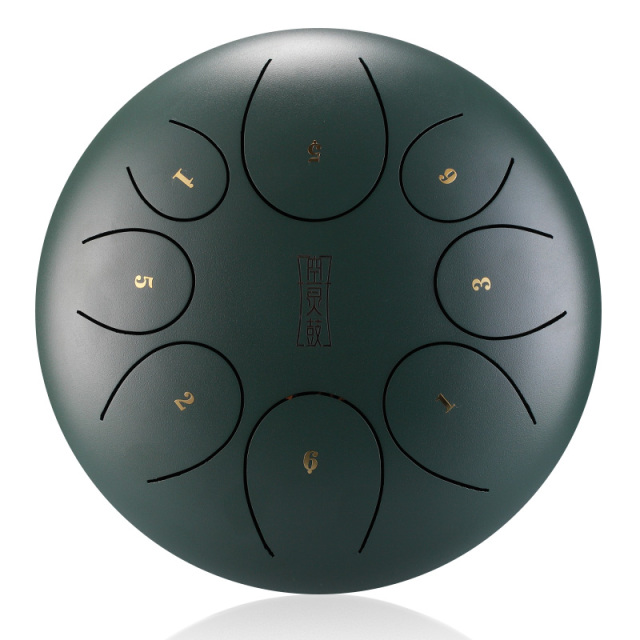 Huashu STEEL TONGUE DRUM Round Tongue Drum (8notes 10") , Alloy Carburizing Steel round tongue drum (8notes 10") , alloy carburizing steel TY8-10