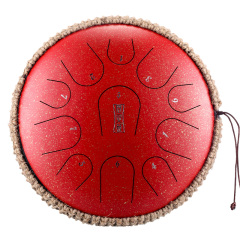 Hluru STEEL TONGUE DRUM Premium Drum (11notes 14") , Microalloyed Steel premium drum (11notes 14") , microalloyed steel TB11-14