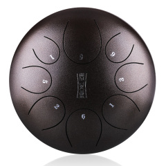 Huashu STEEL TONGUE DRUM Round Tongue Drum (8notes 8") , Alloy Carburizing Steel round tongue drum (8notes 8") , alloy carburizing steel TY8-8