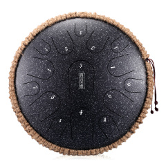 Hluru STEEL TONGUE DRUM Premium Drum (15notes 14") , Microalloyed Steel premium drum (15notes 14") , microalloyed steel TB15-14