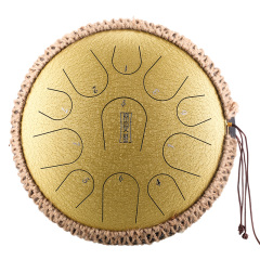 Hluru STEEL TONGUE DRUM Premium Drum (11notes 14") , Microalloyed Steel premium drum (11notes 14") , microalloyed steel TB11-14