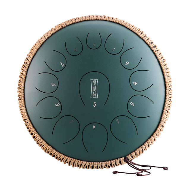 Huashu STEEL TONGUE DRUM Round Tongue Drum (13notes 14") , Alloy Carburizing Steel round tongue drum (13notes 14") , alloy carburizing steel TY13-14