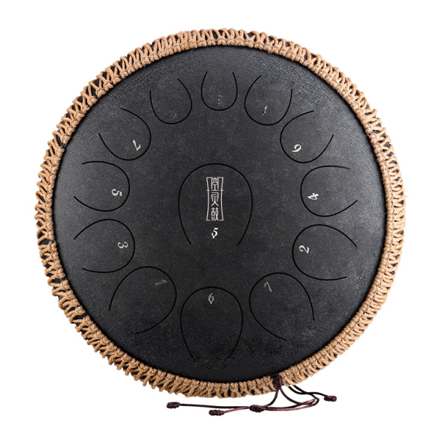 Huashu STEEL TONGUE DRUM Round Tongue Drum (13notes 14") , Alloy Carburizing Steel round tongue drum (13notes 14") , alloy carburizing steel TY13-14