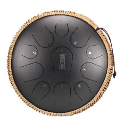 Hluru STEEL TONGUE DRUM Premium Drum (11notes 14") , Microalloyed Steel premium drum (11notes 14") , microalloyed steel TB11-14