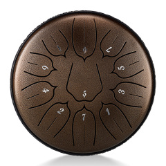 Huashu STEEL TONGUE DRUM Thl Lotus Tongue Drum (11notes 6") , Carbon Steel THL lotus tongue drum (11notes 6") , carbon steel THL11-6