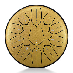 Huashu STEEL TONGUE DRUM Thl Lotus Tongue Drum (11notes 6") , Carbon Steel THL lotus tongue drum (11notes 6") , carbon steel THL11-6