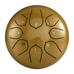 Huashu STEEL TONGUE DRUM Thd Lotus Tongue Drum (8notes 6") , Carbon Steel THD lotus tongue drum (8notes 6") , carbon steel THD8-6