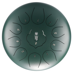 Huashu STEEL TONGUE DRUM Thd Lotus Tongue Drum (11notes 10") , Carbon Steel THD lotus tongue drum (11notes 10") , carbon steel THD11-10