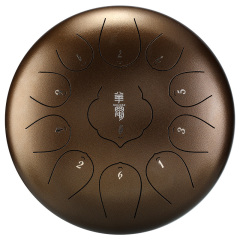 Huashu STEEL TONGUE DRUM Thd Lotus Tongue Drum (11notes 10") , Carbon Steel THD lotus tongue drum (11notes 10") , carbon steel THD11-10