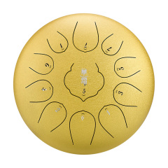 Huashu STEEL TONGUE DRUM Thd Lotus Tongue Drum (11notes 10") , Carbon Steel THD lotus tongue drum (11notes 10") , carbon steel THD11-10
