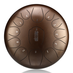 Huashu STEEL TONGUE DRUM Thl Lotus Tongue Drum (13notes 12") , Carbon Steel THL lotus tongue drum (13notes 12") , carbon steel THL13-12