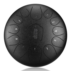 Huashu STEEL TONGUE DRUM Thl Lotus Tongue Drum (13notes 12") , Carbon Steel THL lotus tongue drum (13notes 12") , carbon steel THL13-12
