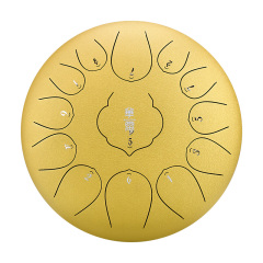 Huashu STEEL TONGUE DRUM Thd Lotus Tongue Drum (13notes 12") , Carbon Steel THD lotus tongue drum (13notes 12") , carbon steel THD13-12