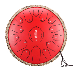 Huashu STEEL TONGUE DRUM Twl Lotus Tongue Drum (15notes 14") , Carbon Steel TWL lotus tongue drum (15notes 14") , carbon stee TWL15-14