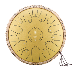 Huashu STEEL TONGUE DRUM Twl Lotus Tongue Drum (15notes 14") , Carbon Steel TWL lotus tongue drum (15notes 14") , carbon stee TWL15-14