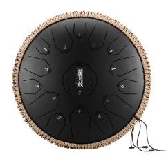 Huashu STEEL TONGUE DRUM Twl Lotus Tongue Drum (15notes 14") , Carbon Steel TWL lotus tongue drum (15notes 14") , carbon stee TWL15-14