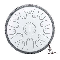 Huashu STEEL TONGUE DRUM Twl Lotus Tongue Drum (15notes 14") , Carbon Steel TWL lotus tongue drum (15notes 14") , carbon stee TWL15-14