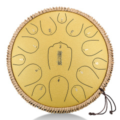 Huashu STEEL TONGUE DRUM Thl Lotus Tongue Drum (15notes 13") , Carbon Steel THL lotus tongue drum (15notes 13") , carbon steel THL15-13