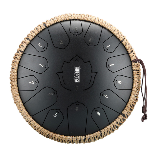 Huashu STEEL TONGUE DRUM Twh Lotus Tongue Drum (15notes 14") , Carbon Steel TWH lotus tongue drum (15notes 14") , carbon steel TWH15-14