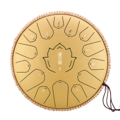 Huashu STEEL TONGUE DRUM Twh Lotus Tongue Drum (15notes 14") , Carbon Steel TWH lotus tongue drum (15notes 14") , carbon steel TWH15-14