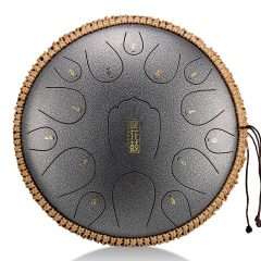 Huashu STEEL TONGUE DRUM Thl Lotus Tongue Drum (15notes 13") , Carbon Steel THL lotus tongue drum (15notes 13") , carbon steel THL15-13