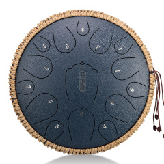Huashu STEEL TONGUE DRUM Thl Lotus Tongue Drum (15notes 13") , Carbon Steel THL lotus tongue drum (15notes 13") , carbon steel THL15-13