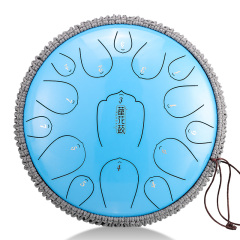Huashu STEEL TONGUE DRUM Thl Lotus Tongue Drum (15notes 13") , Carbon Steel THL lotus tongue drum (15notes 13") , carbon steel THL15-13
