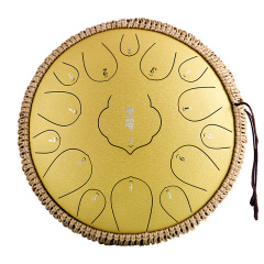 Huashu STEEL TONGUE DRUM Thd Lotus Tongue Drum (15notes 13") , Carbon Steel THD lotus tongue drum (15notes 13") , carbon steel THD15-13