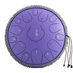 Huashu STEEL TONGUE DRUM Thd Lotus Tongue Drum (15notes 13") , Carbon Steel THD lotus tongue drum (15notes 13") , carbon steel THD15-13